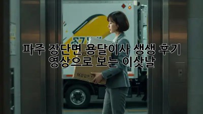 파주 장단면 용달이사 생생 후기📸 영상으로 보는 이삿날!